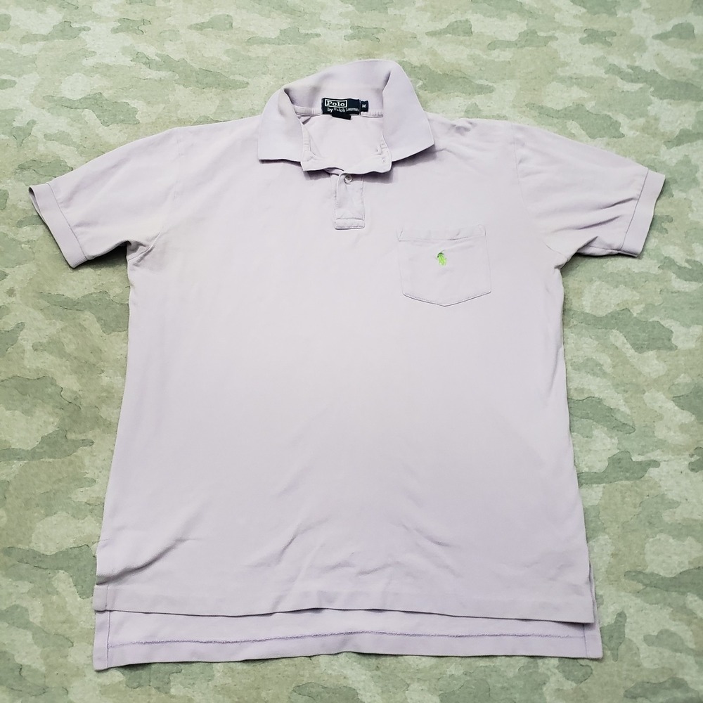Polo‎ Ralph Lauren Polo Shirt Mens Medium Purple Short Sleeve Casual Golf